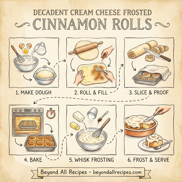 Decadent Cream Cheese Frosted Cinnamon Rolls instructions