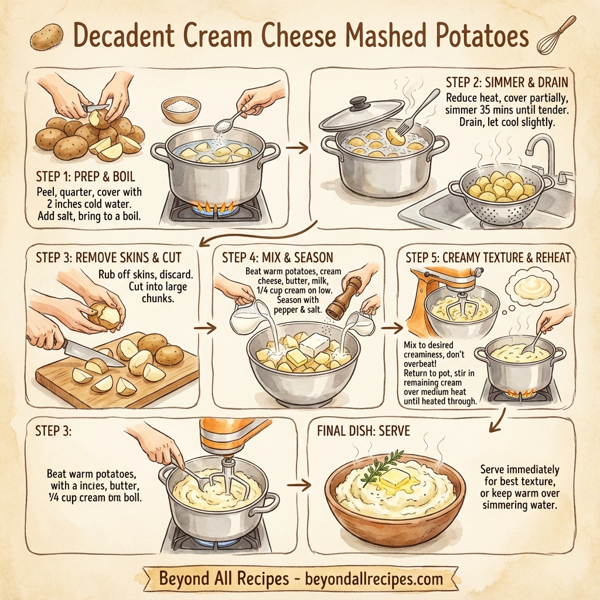 Decadent Cream Cheese Mashed Potatoes instructions