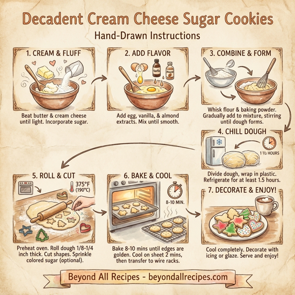 Decadent Cream Cheese Sugar Cookies instructions