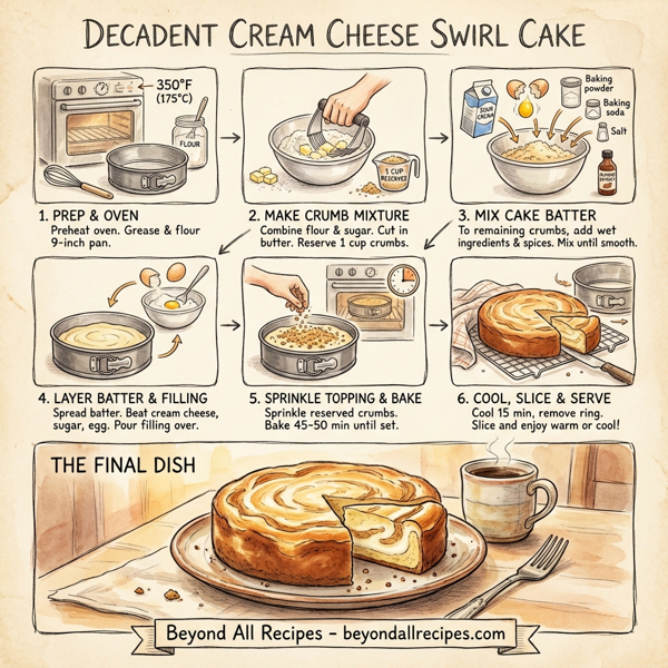 Decadent Cream Cheese Swirl Cake instructions