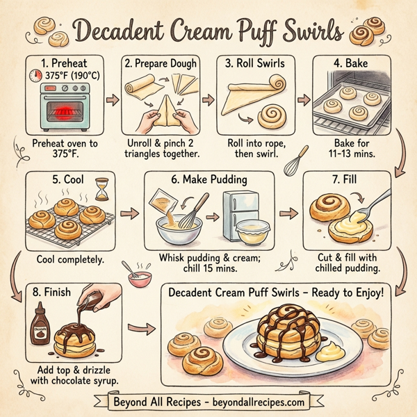 Decadent Cream Puff Swirls instructions