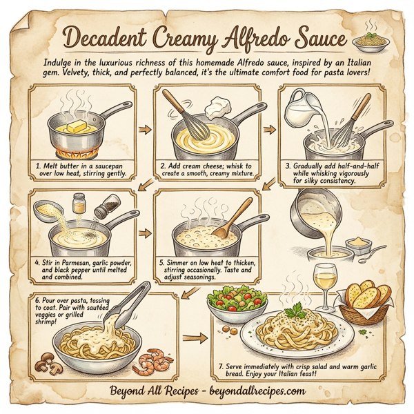 Decadent Creamy Alfredo Sauce instructions