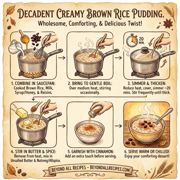 Decadent Creamy Brown Rice Pudding instructions