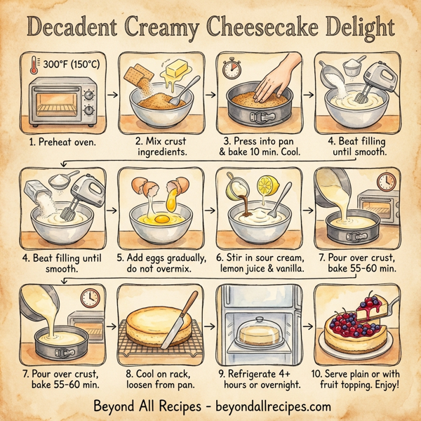 Decadent Creamy Cheesecake Delight instructions