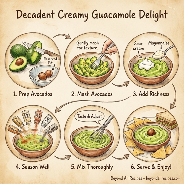 Decadent Creamy Guacamole Delight instructions