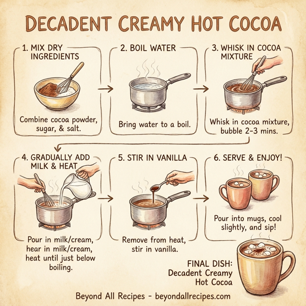 Decadent Creamy Hot Cocoa instructions