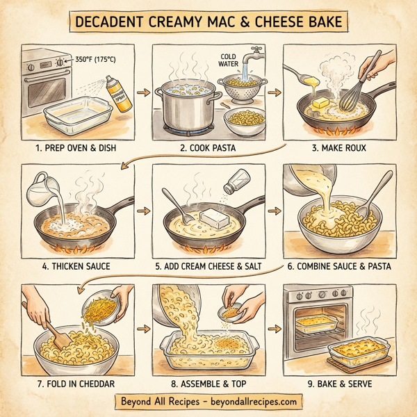 Decadent Creamy Mac & Cheese Bake instructions