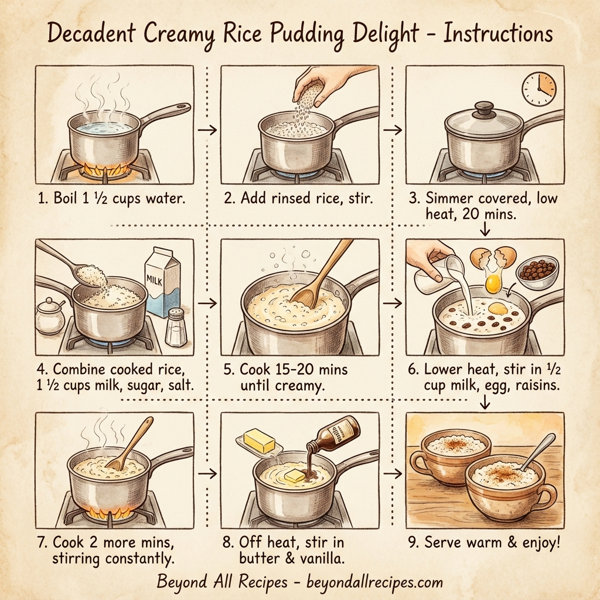 Decadent Creamy Rice Pudding Delight instructions