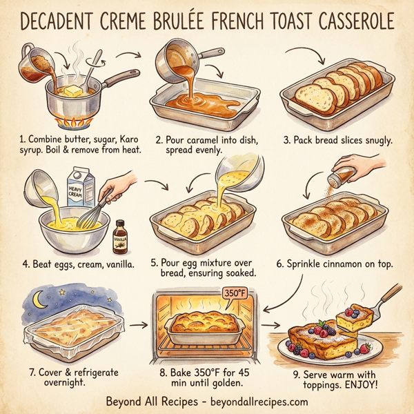 Decadent Creme Brulee French Toast Casserole instructions