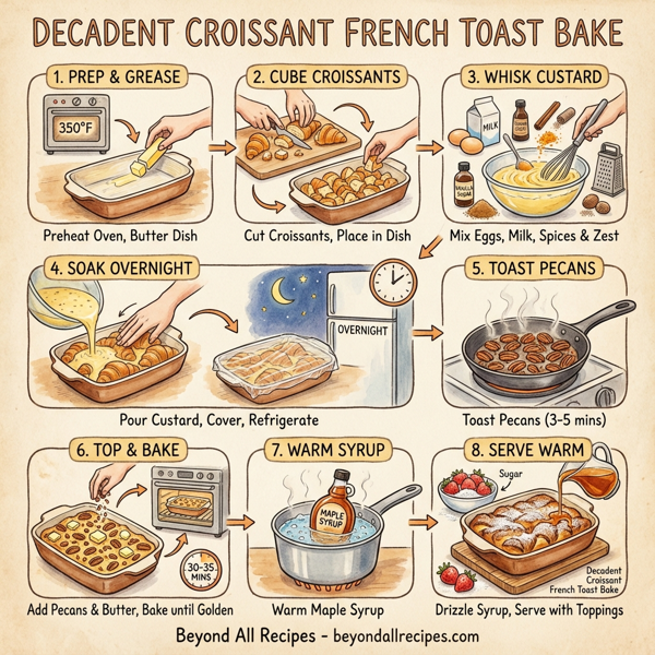 Decadent Croissant French Toast Bake instructions