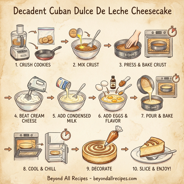 Decadent Cuban Dulce De Leche Cheesecake instructions
