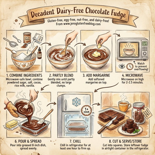 Decadent Dairy-Free Chocolate Fudge instructions