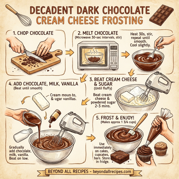 Decadent Dark Chocolate Cream Cheese Frosting instructions
