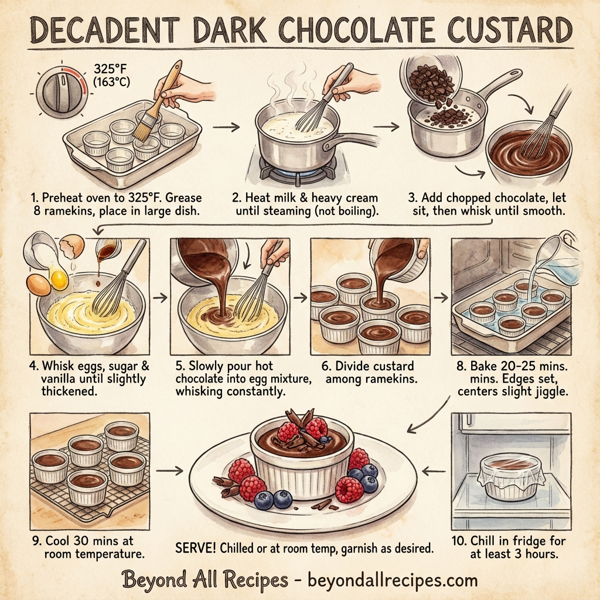Decadent Dark Chocolate Custard instructions