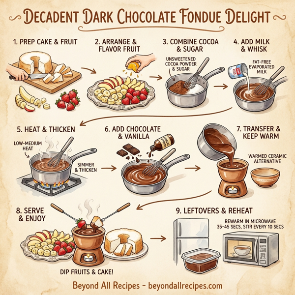 Decadent Dark Chocolate Fondue Delight instructions