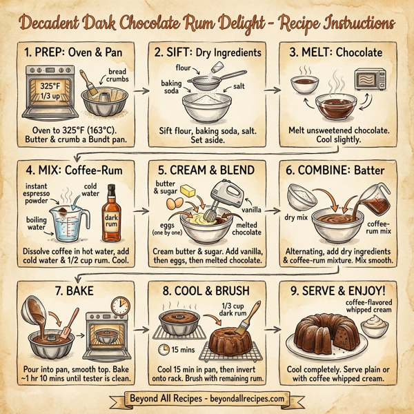 Decadent Dark Chocolate Rum Delight instructions