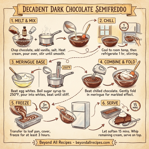 Decadent Dark Chocolate Semifreddo instructions
