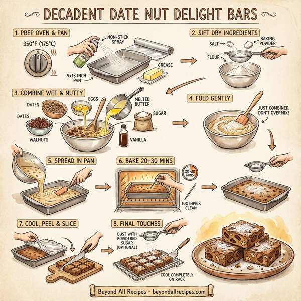 Decadent Date Nut Delight Bars instructions