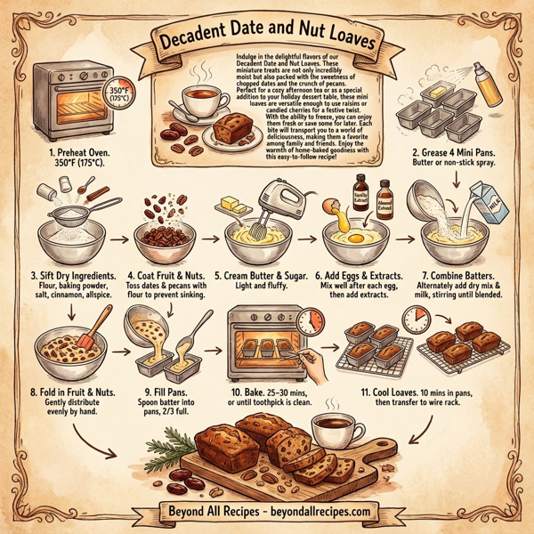 Decadent Date and Nut Loaves instructions