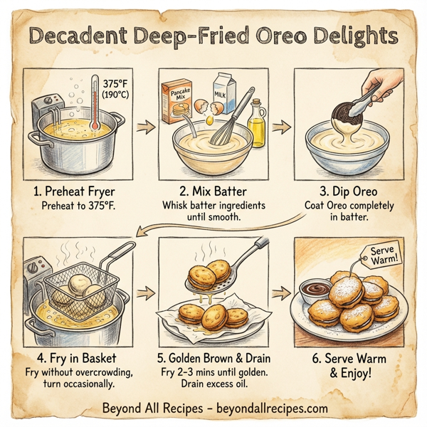 Decadent Deep-Fried Oreo Delights instructions
