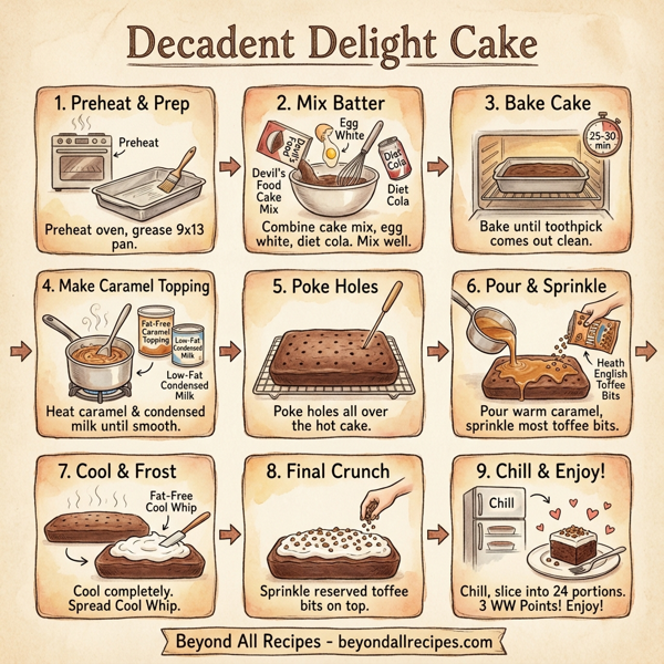 Decadent Delight Cake instructions