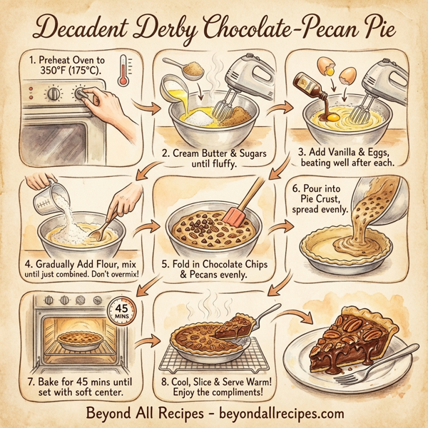 Decadent Derby Chocolate-Pecan Pie instructions
