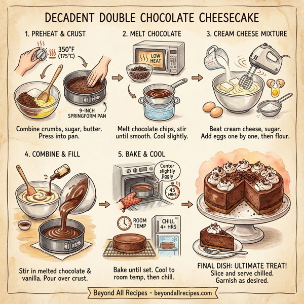 Decadent Double Chocolate Cheesecake instructions