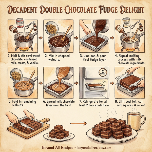 Decadent Double Chocolate Fudge Delight instructions