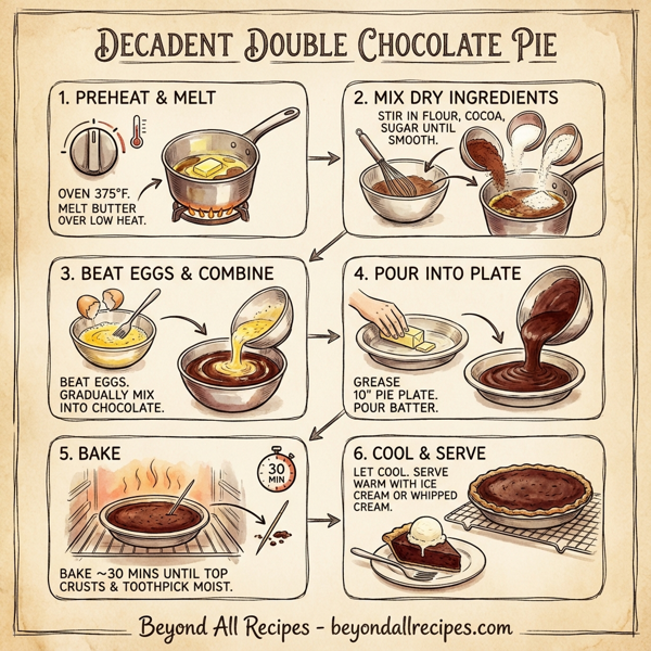 Decadent Double Chocolate Pie instructions