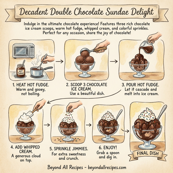 Decadent Double Chocolate Sundae Delight instructions