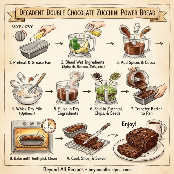 Decadent Double Chocolate Zucchini Power Bread instructions