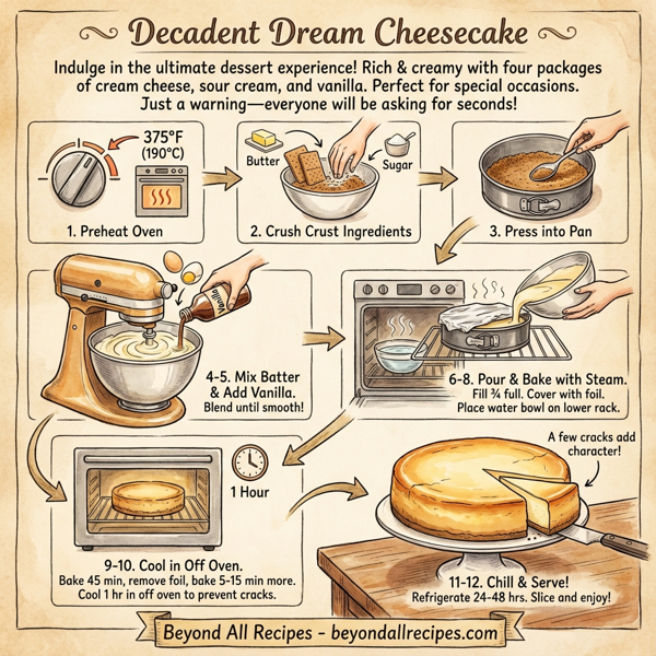 Decadent Dream Cheesecake instructions