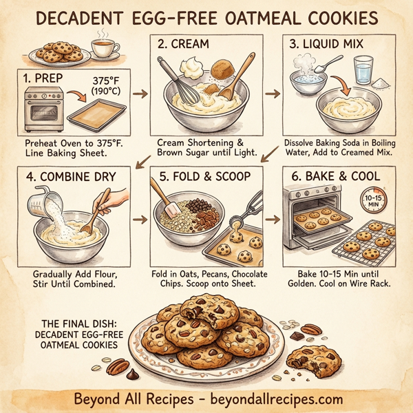 Decadent Egg-Free Oatmeal Cookies instructions