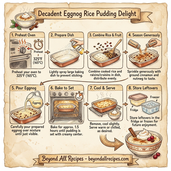 Decadent Eggnog Rice Pudding Delight instructions