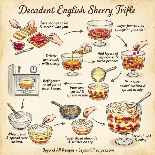 Decadent English Sherry Trifle instructions