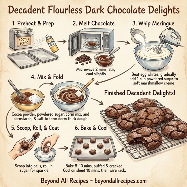 Decadent Flourless Dark Chocolate Delights instructions