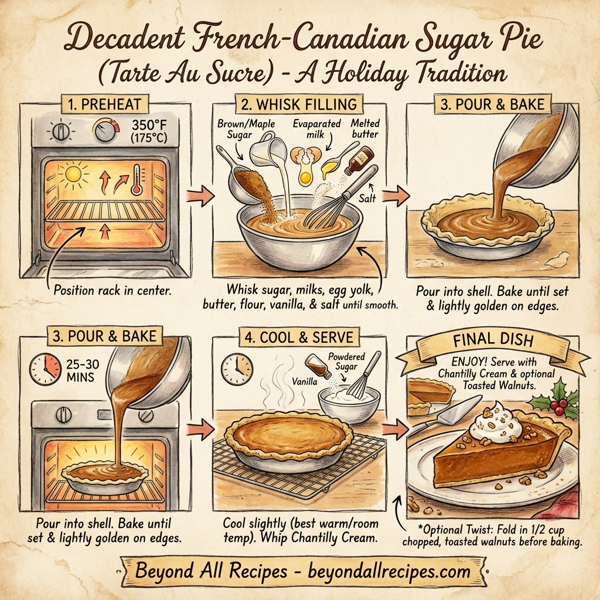 Decadent French-Canadian Sugar Pie instructions