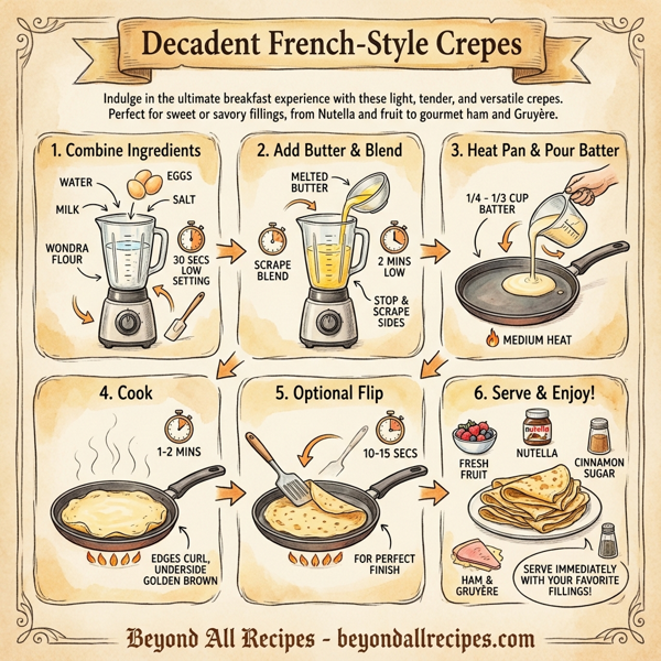 Decadent French-Style Crepes instructions