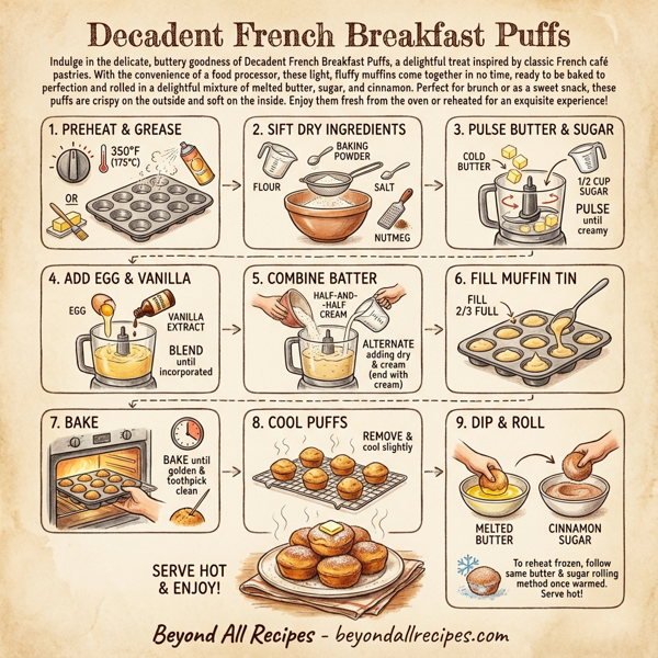 Decadent French Breakfast Puffs instructions