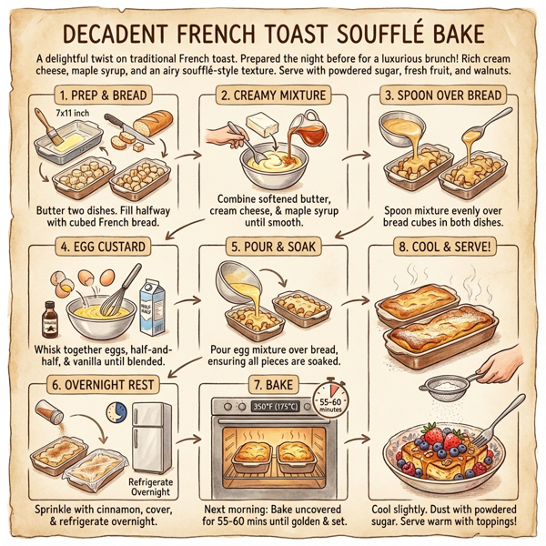 Decadent French Toast Soufflé Bake instructions