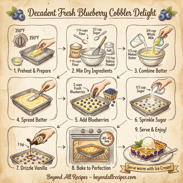 Decadent Fresh Blueberry Cobbler Delight instructions