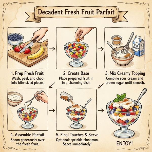 Decadent Fresh Fruit Parfait instructions