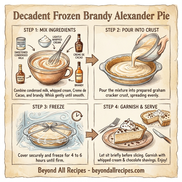 Decadent Frozen Brandy Alexander Pie instructions