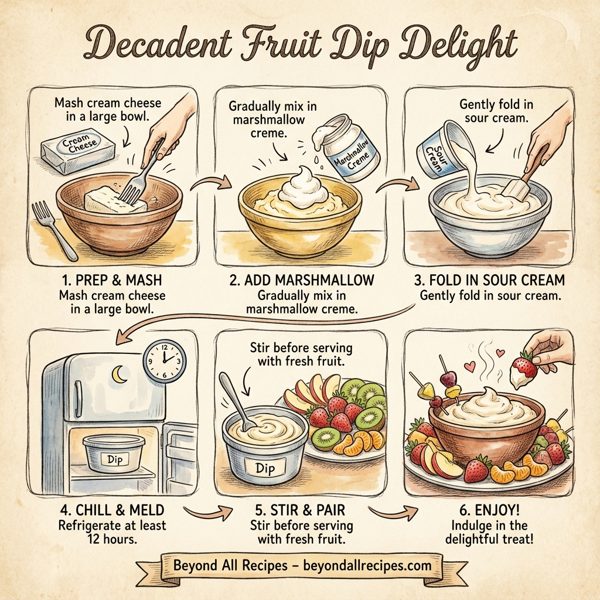 Decadent Fruit Dip Delight instructions