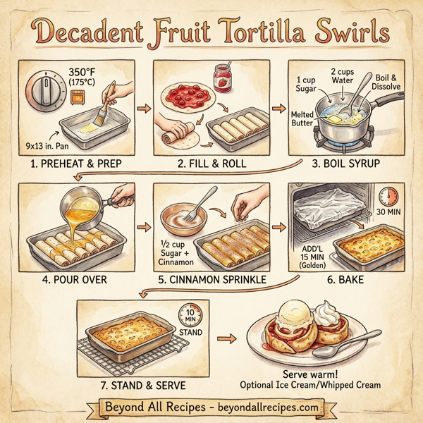Decadent Fruit Tortilla Swirls instructions
