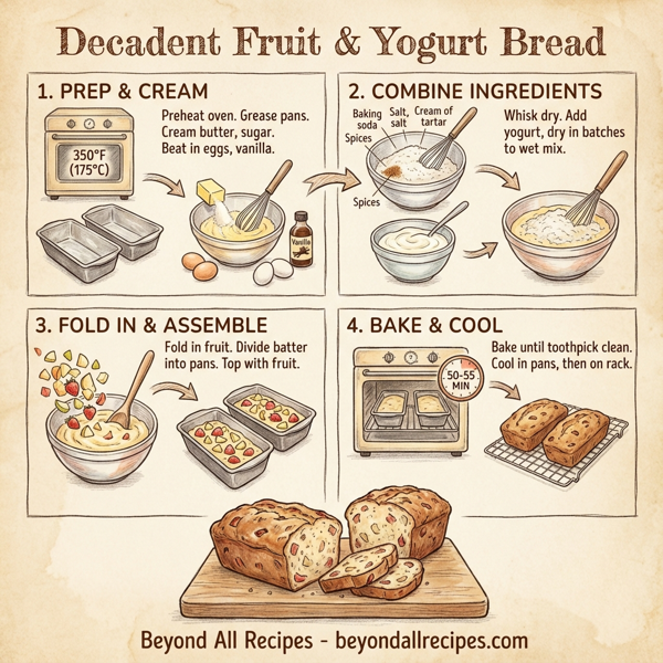 Decadent Fruit & Yogurt Bread instructions