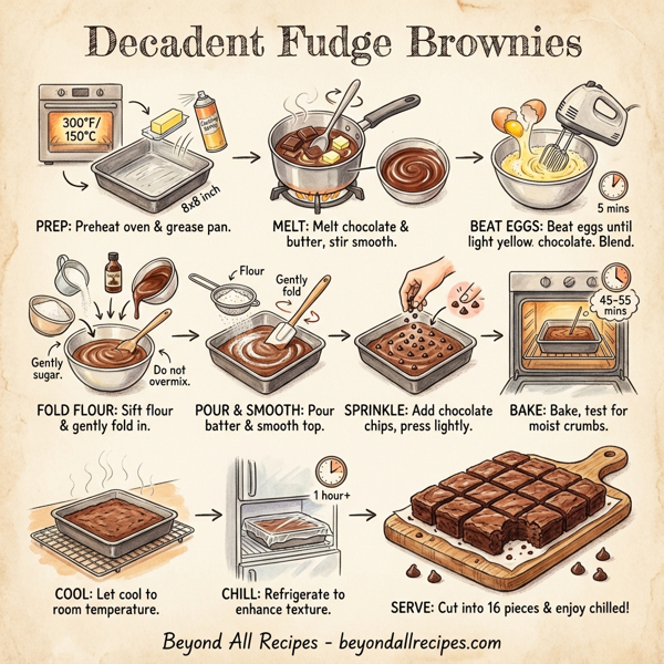 Decadent Fudge Brownies instructions
