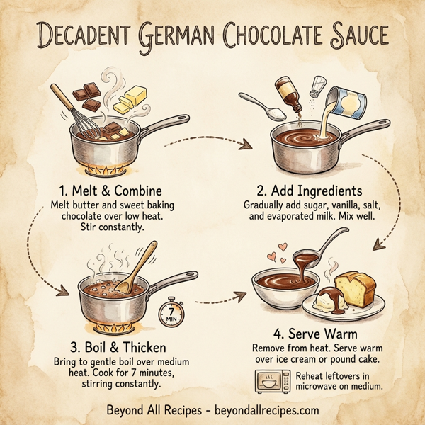 Decadent German Chocolate Sauce instructions