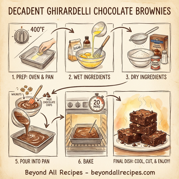 Decadent Ghirardelli Chocolate Brownies instructions