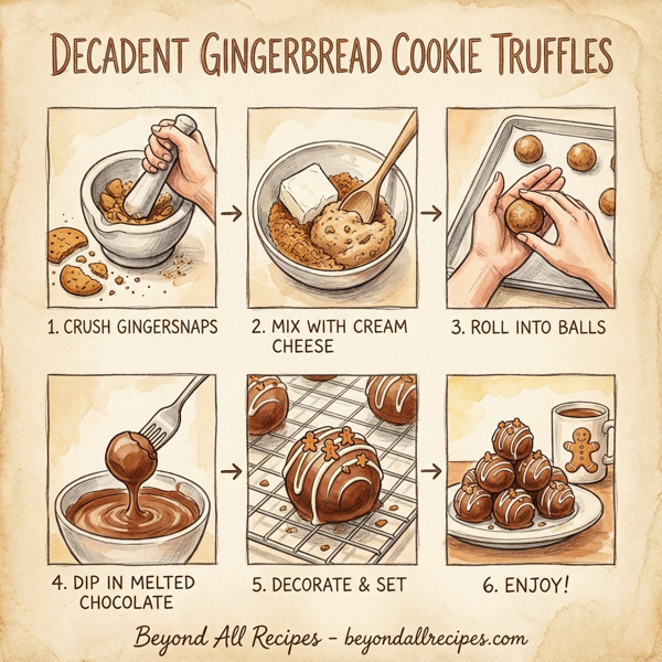 Decadent Gingerbread Cookie Truffles instructions